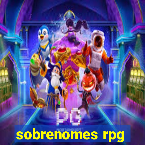 sobrenomes rpg